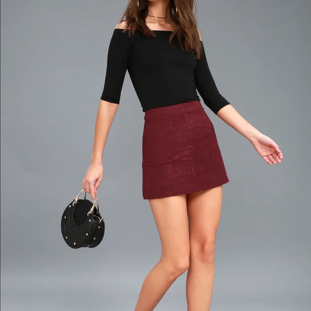 Lulu’s Suede Skirt